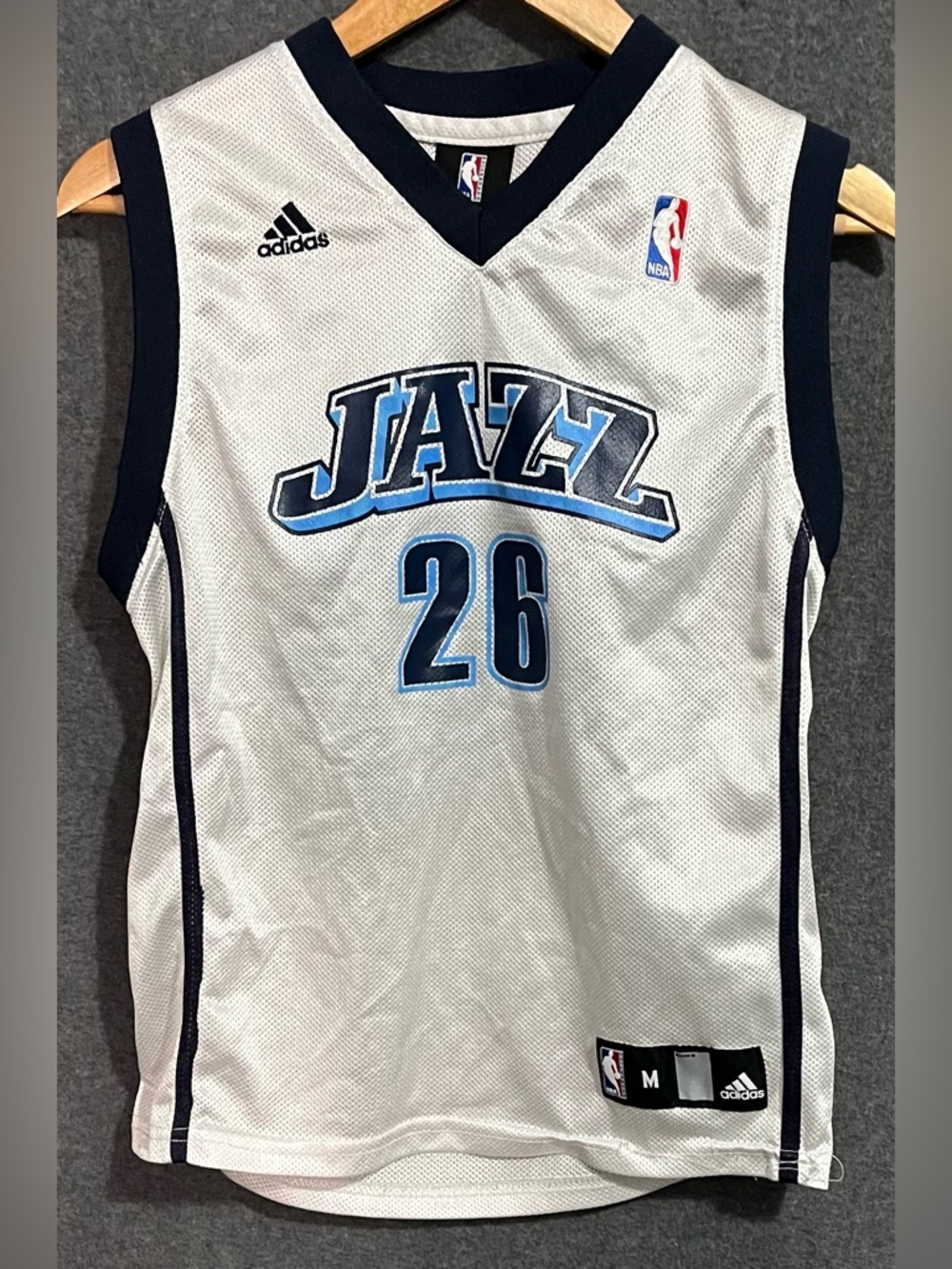 Adidas Utah Jazz Kyle Korver  Youth Basketball Jersey Medium (10-12)